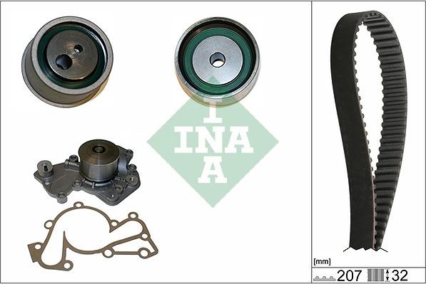 INA 530 0430 30 - Pompa acqua + Kit cinghie dentate www.autoricambi360.it