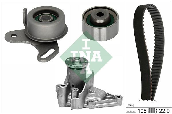 INA 530 0427 31 - Pompa acqua + Kit cinghie dentate www.autoricambi360.it