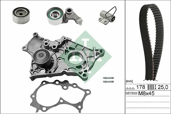 INA 530 0543 30 - Pompa acqua + Kit cinghie dentate www.autoricambi360.it