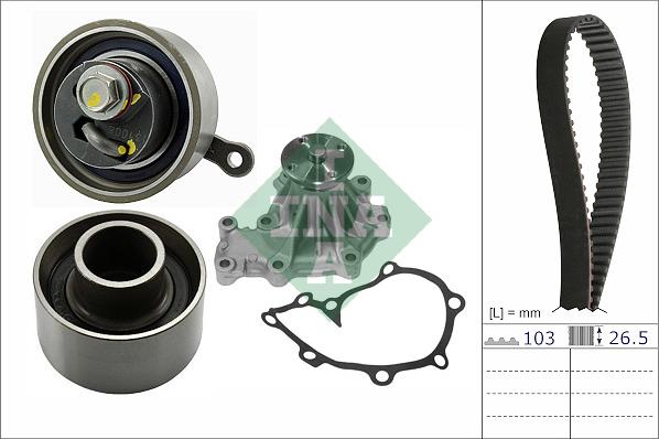 INA 530 0664 30 - Pompa acqua + Kit cinghie dentate www.autoricambi360.it