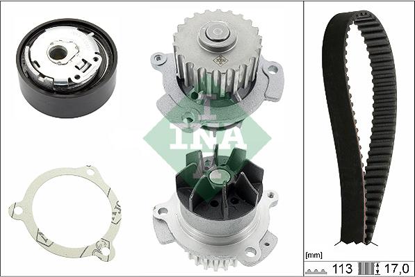 INA 530 0663 30 - Pompa acqua + Kit cinghie dentate www.autoricambi360.it