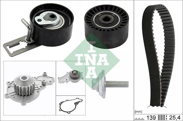 INA 530 0610 30 - Pompa acqua + Kit cinghie dentate www.autoricambi360.it