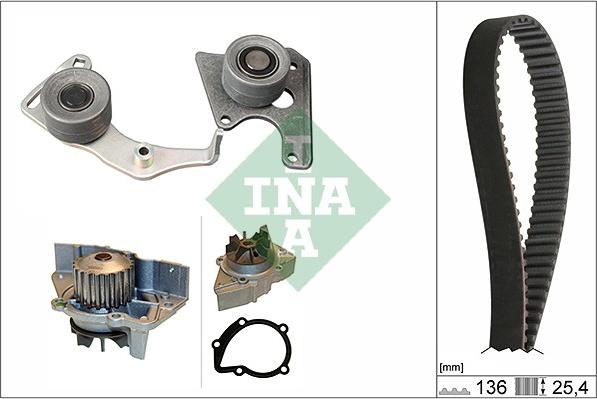 INA 530 0096 31 - Pompa acqua + Kit cinghie dentate www.autoricambi360.it
