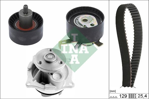 INA 530 0066 30 - Pompa acqua + Kit cinghie dentate www.autoricambi360.it