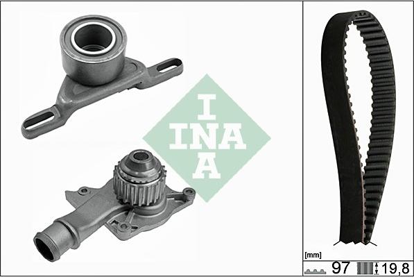 INA 530 0014 30 - Pompa acqua + Kit cinghie dentate www.autoricambi360.it