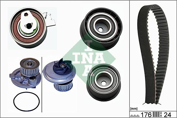 INA 530 0039 30 - Pompa acqua + Kit cinghie dentate www.autoricambi360.it