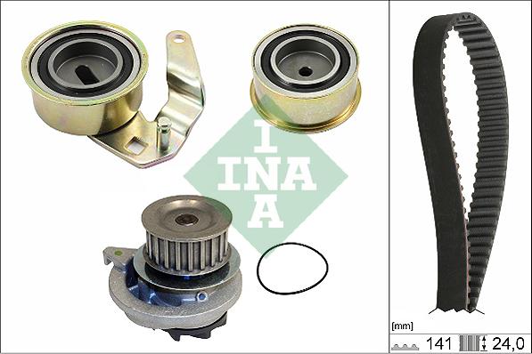 INA 530 0075 30 - Pompa acqua + Kit cinghie dentate www.autoricambi360.it