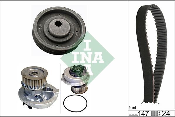 INA 530 0145 30 - Pompa acqua + Kit cinghie dentate www.autoricambi360.it