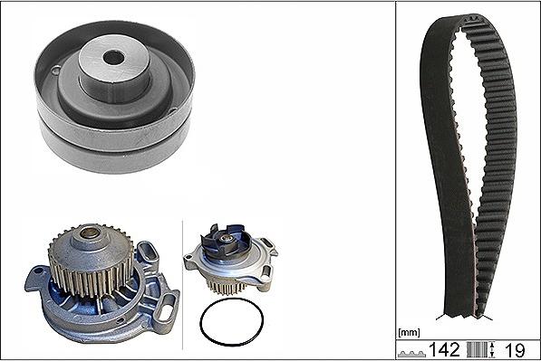 INA 530 0156 30 - Pompa acqua + Kit cinghie dentate www.autoricambi360.it