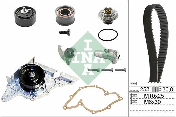 INA 530 0179 30 - Pompa acqua + Kit cinghie dentate www.autoricambi360.it