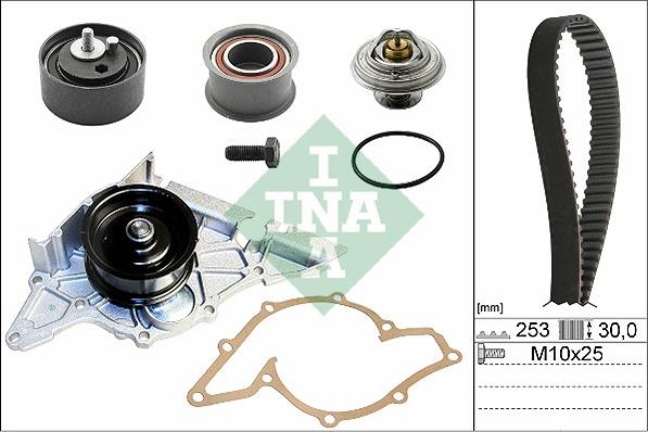 INA 530 0178 30 - Pompa acqua + Kit cinghie dentate www.autoricambi360.it