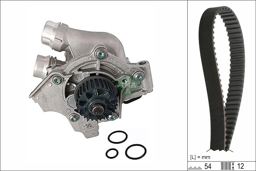 INA 530 0845 30 - Pompa acqua + Kit cinghie dentate www.autoricambi360.it