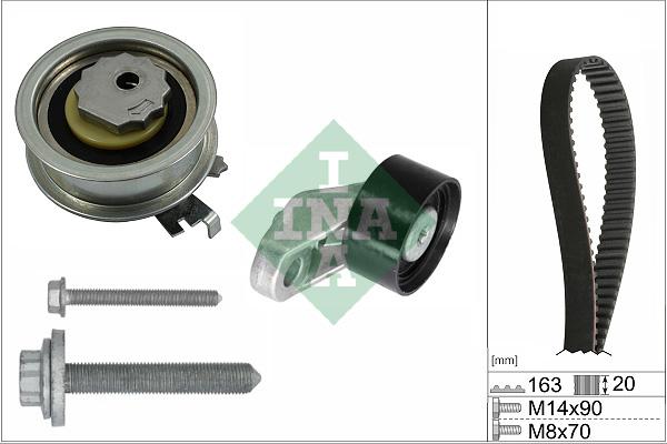 INA 530 0846 10 - Kit cinghie dentate www.autoricambi360.it