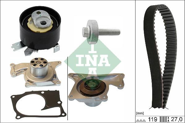 INA 530 0843 30 - Pompa acqua + Kit cinghie dentate www.autoricambi360.it