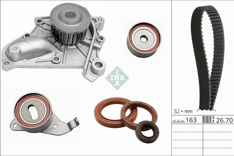 INA 530 0868 30 - Pompa acqua + Kit cinghie dentate www.autoricambi360.it