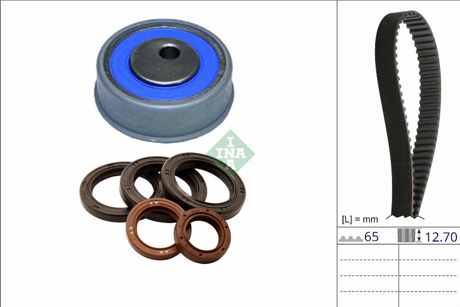 INA 530 0867 10 - Kit cinghie dentate www.autoricambi360.it