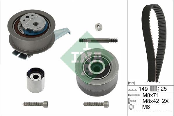 INA 530 0835 10 - Kit cinghie dentate www.autoricambi360.it