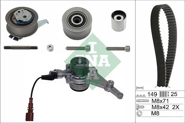 INA 530 0835 30 - Pompa acqua + Kit cinghie dentate www.autoricambi360.it