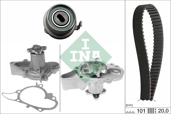 INA 530 0355 31 - Pompa acqua + Kit cinghie dentate www.autoricambi360.it