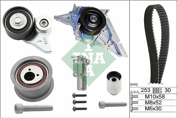 INA 530 0366 30 - Pompa acqua + Kit cinghie dentate www.autoricambi360.it