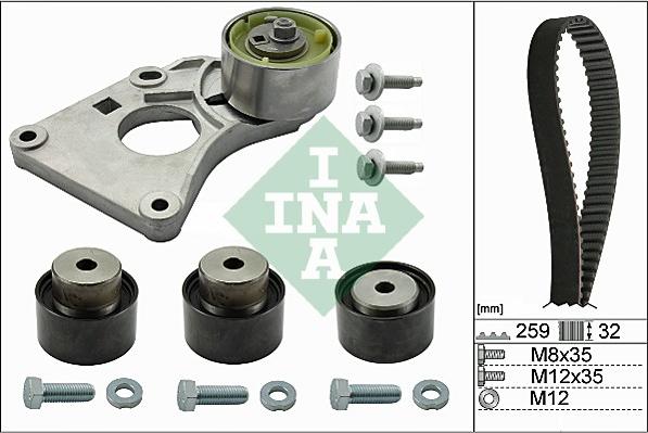 INA 530 0259 10 - Kit cinghie dentate www.autoricambi360.it