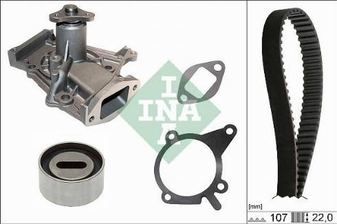 INA 530 0285 30 - Pompa acqua + Kit cinghie dentate www.autoricambi360.it