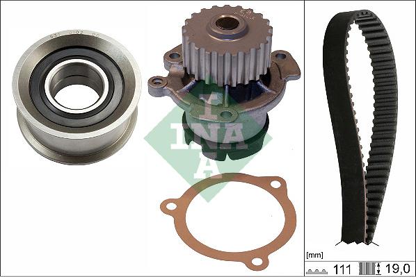 INA 530 0287 31 - Pompa acqua + Kit cinghie dentate www.autoricambi360.it