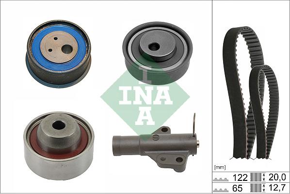 INA 530 0741 10 - Kit cinghie dentate www.autoricambi360.it
