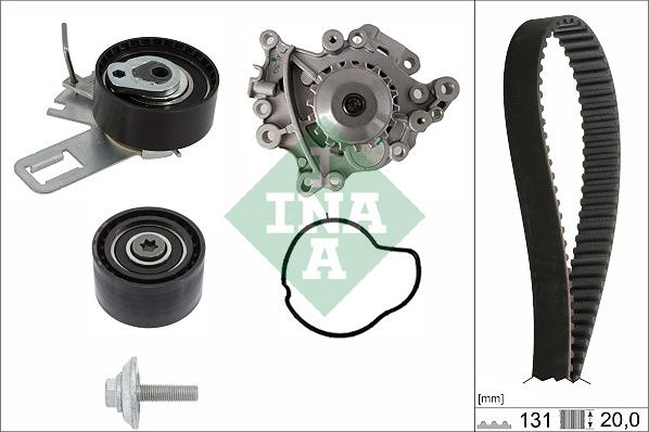 INA 530 0760 30 - Pompa acqua + Kit cinghie dentate www.autoricambi360.it