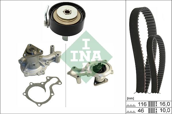 INA 530 0700 30 - Pompa acqua + Kit cinghie dentate www.autoricambi360.it