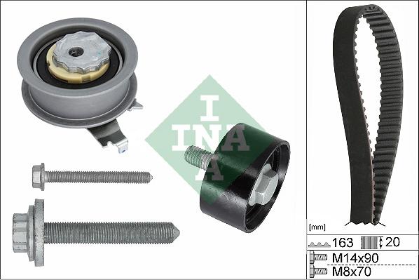 INA 530 0711 10 - Kit cinghie dentate www.autoricambi360.it