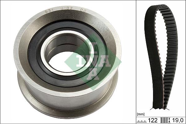 INA 530 0712 10 - Kit cinghie dentate www.autoricambi360.it