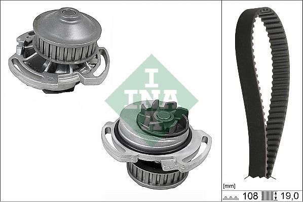 INA 530 0717 30 - Pompa acqua + Kit cinghie dentate www.autoricambi360.it