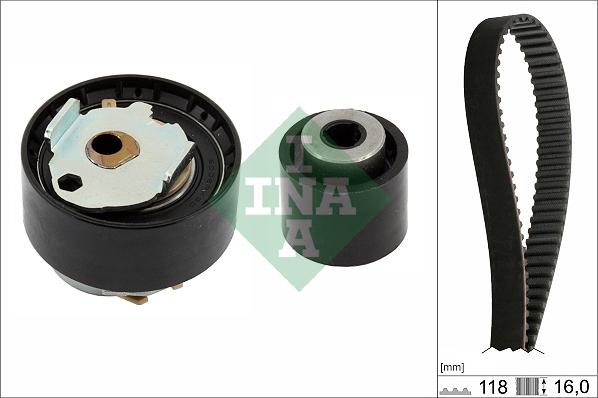 INA 530 0728 10 - Kit cinghie dentate www.autoricambi360.it