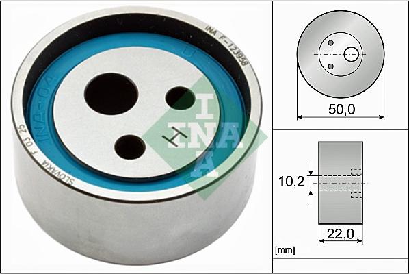 INA 531 0055 10 - Rullo tenditore, Cinghia dentata www.autoricambi360.it