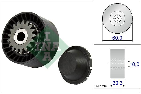 INA 531 0811 10 - Galoppino / Guidacinghia, Cinghia Poly-V www.autoricambi360.it