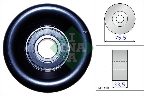 INA 531 0827 10 - Galoppino / Guidacinghia, Cinghia Poly-V www.autoricambi360.it