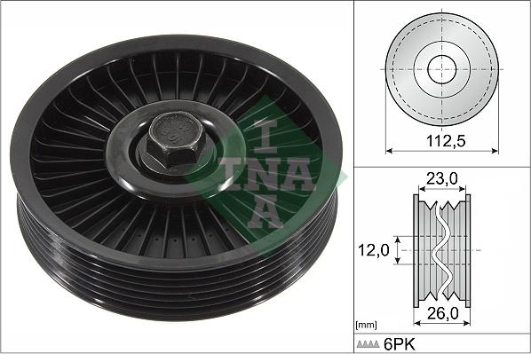 INA 532 0594 10 - Galoppino / Guidacinghia, Cinghia Poly-V www.autoricambi360.it