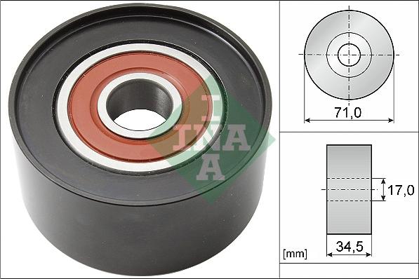 INA 532 0542 10 - Galoppino / Guidacinghia, Cinghia Poly-V www.autoricambi360.it