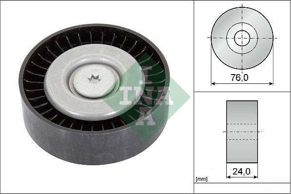 INA 532 0558 10 - Galoppino / Guidacinghia, Cinghia Poly-V www.autoricambi360.it
