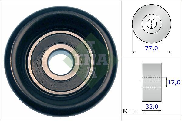 INA 532 0568 10 - Galoppino / Guidacinghia, Cinghia Poly-V www.autoricambi360.it