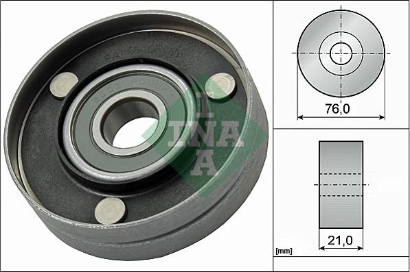 INA 532 0567 10 - Galoppino / Guidacinghia, Cinghia Poly-V www.autoricambi360.it