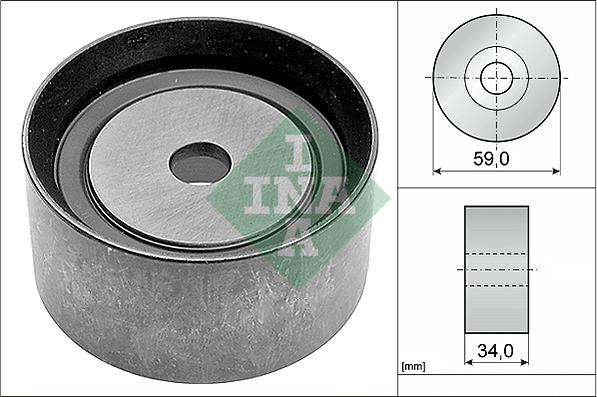 INA 532 0586 10 - Galoppino / Guidacinghia, Cinghia dentata www.autoricambi360.it