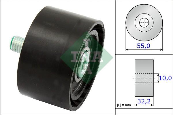 INA 532 0659 10 - Galoppino / Guidacinghia, Cinghia Poly-V www.autoricambi360.it