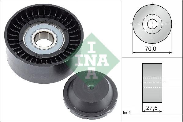 INA 532 0610 10 - Galoppino / Guidacinghia, Cinghia Poly-V www.autoricambi360.it