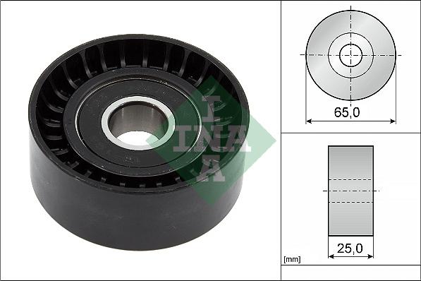INA 532 0892 10 - Galoppino / Guidacinghia, Cinghia Poly-V www.autoricambi360.it