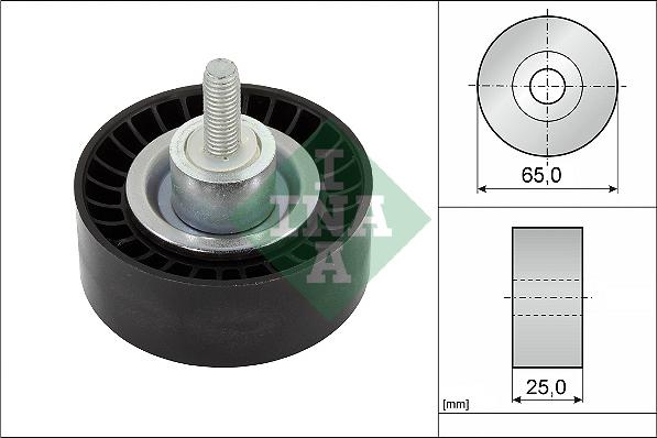 INA 532 0886 10 - Galoppino / Guidacinghia, Cinghia Poly-V www.autoricambi360.it