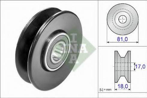 INA 532 0280 20 - Galoppino / Guidacinghia, Cinghia Poly-V www.autoricambi360.it