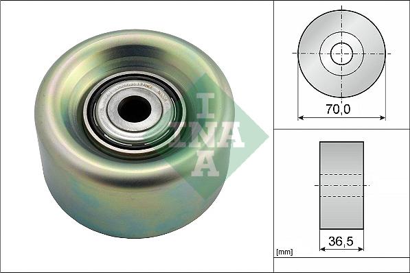 INA 532 0780 10 - Galoppino / Guidacinghia, Cinghia Poly-V www.autoricambi360.it
