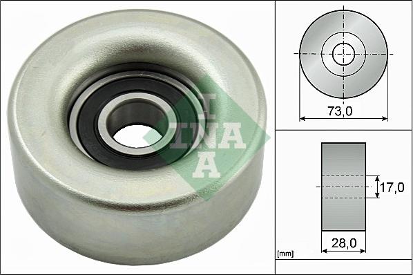 INA 532 0783 10 - Galoppino / Guidacinghia, Cinghia Poly-V www.autoricambi360.it